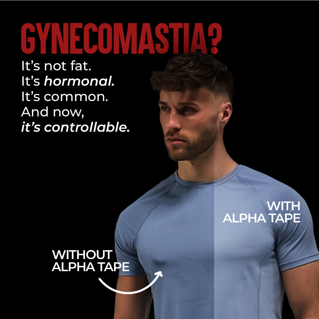 ALPHA Tape - Instant Chest Flattening for Men, Pack of 1, 5 Meter