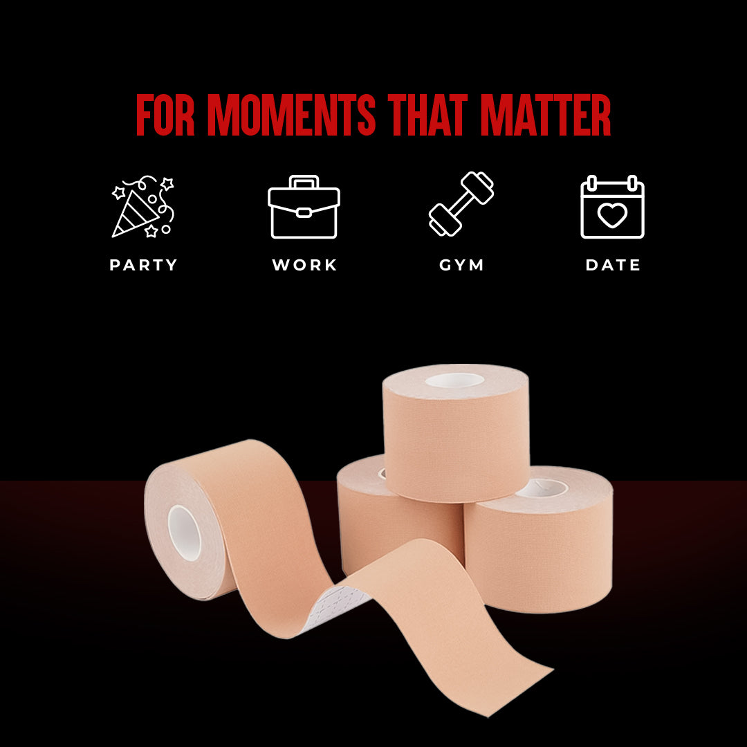 ALPHA Tape - Instant Chest Flattening for Men, Pack of 1, 5 Meter