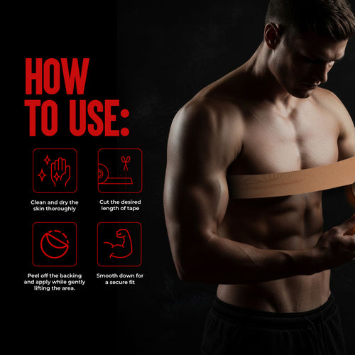 ALPHA Tape - Instant Chest Flattening for Men, Pack of 1, 5 Meter